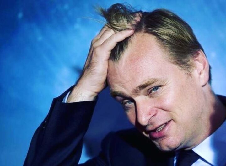 Christopher Nolan con la mano tra i capelli