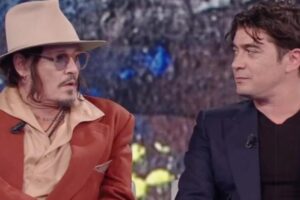 Jhonny Depp e Riccardo Scamarcio a Che Tempo Che Fa