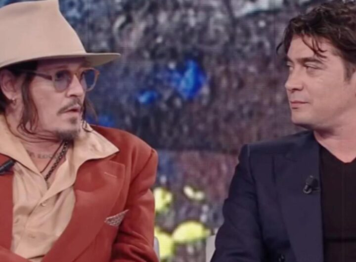 Jhonny Depp e Riccardo Scamarcio a Che Tempo Che Fa