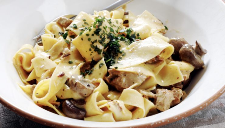 Pappardelle funghi