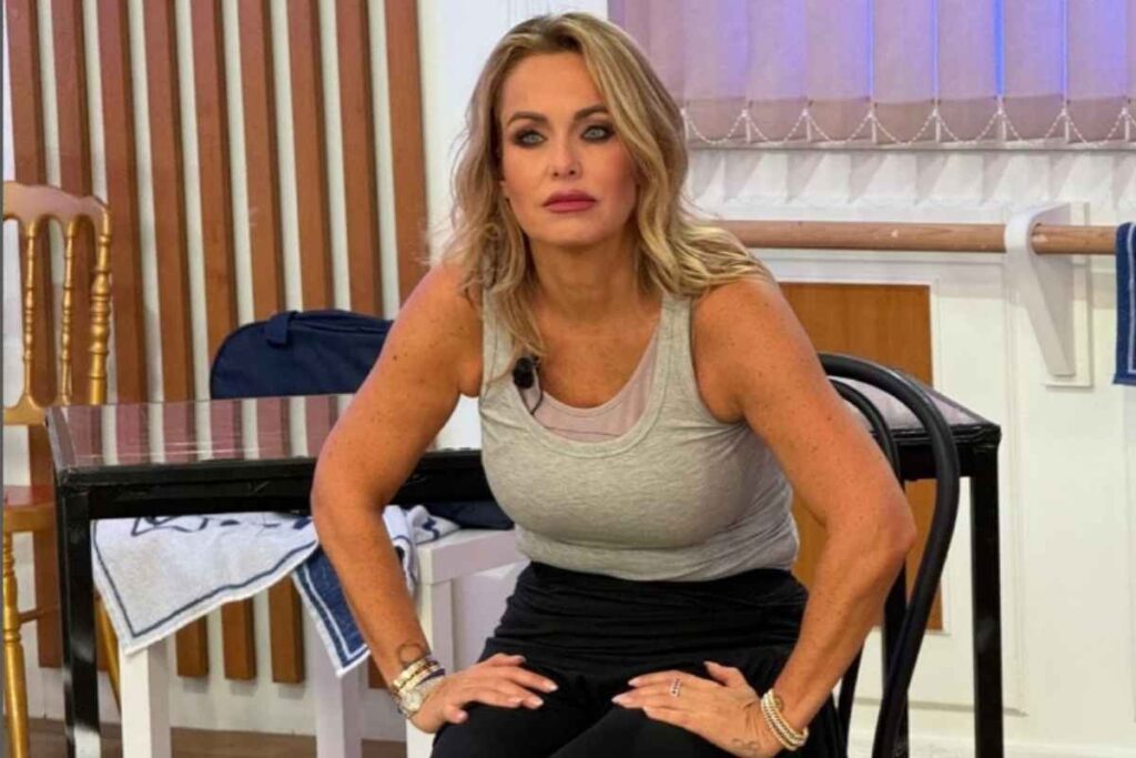 Sonia Bruganelli si prepara ad una sessione di allenamento