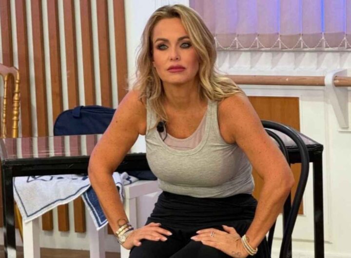 Sonia Bruganelli si prepara ad una sessione di allenamento