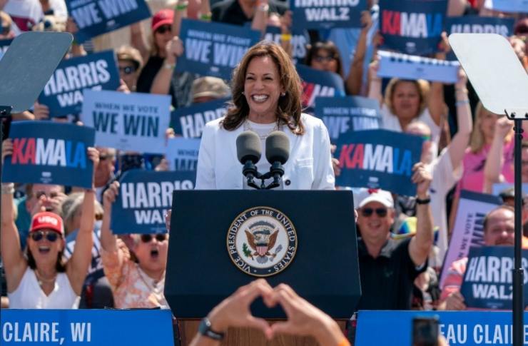 comizio di Kamala Harris per le presidenziali statunitensi